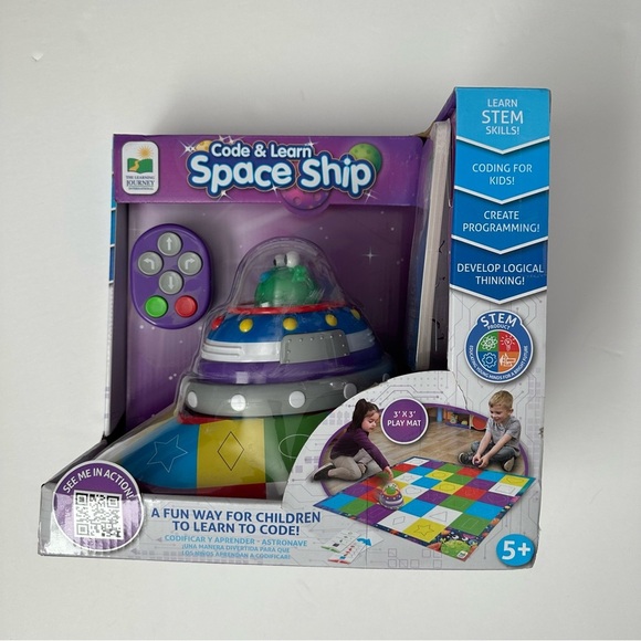 The Learning Journey Code & Learn Space Ship - Interactive Coding Toy